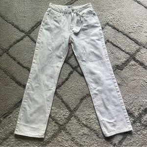 Zara Women's Straight Leg Jeans - White